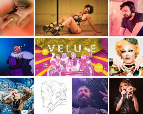 artistes présents à la sorée Velu.e janvier 2024