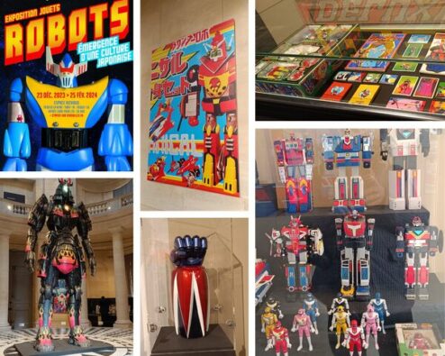 différentes vues de l'exposition Robots