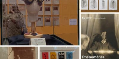 différentes vues de l'exposition « Phénomènes. Les savants et les mystères de l’esprit »