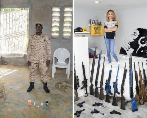 deux clichés du photographe italien Gabriele Galimberti