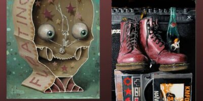 deux tableaux de l'artiste jason limon aka jinn olasmo