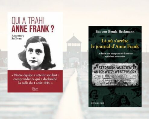 couvertures de deux livres consacrés à anne frank