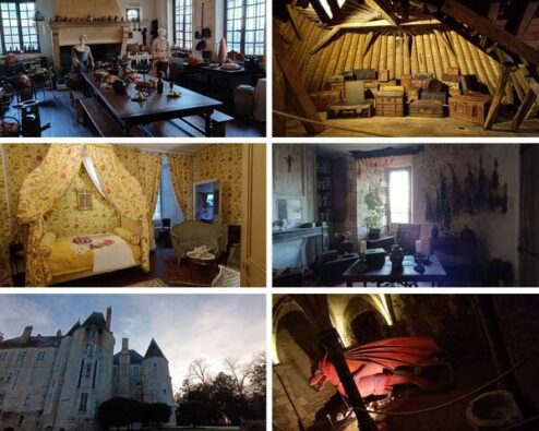 Différentes salles du château de Meung sur Loire