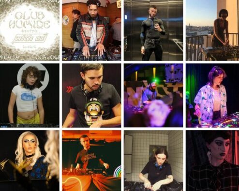 artistes participant à l'édition avril 2024 du club humide