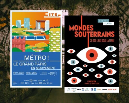 affiches d'expositions sur les souterrains