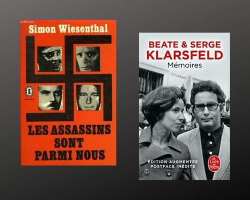 couverture des livres Les assassins sont parmi nous et Mémoires de Beate et Serge Klarsfeld