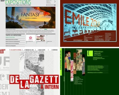 Différentes expositions virtuelles proposées par la BNF