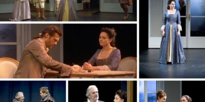 différentes scènes des Fausses confidences de Marivaux