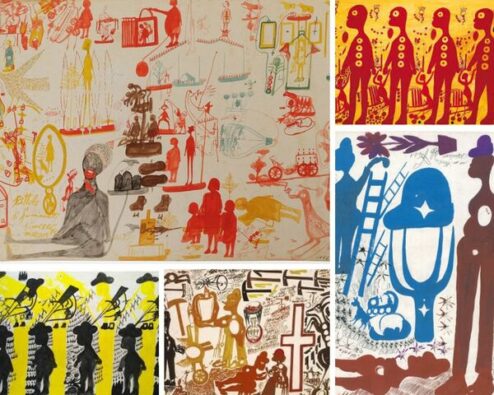 différents dessins de carlo zinelli