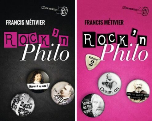 couvertures des livres rock'n philo 1 et 2