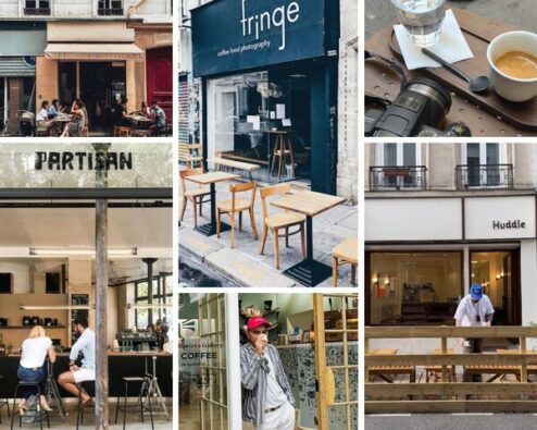 différents coffe shops du Marais