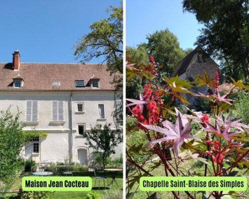 photos de la maison jean cocteau et de la chappelle saint blaise des simples à milly la forêt
