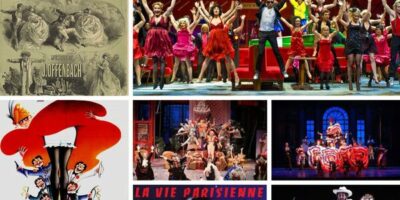 plusieurs mises en scène de l'opérette La vie parisienne d'offenbach