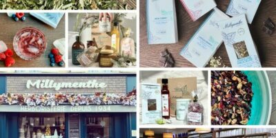 Différentes vues du magasin Milly Menthe