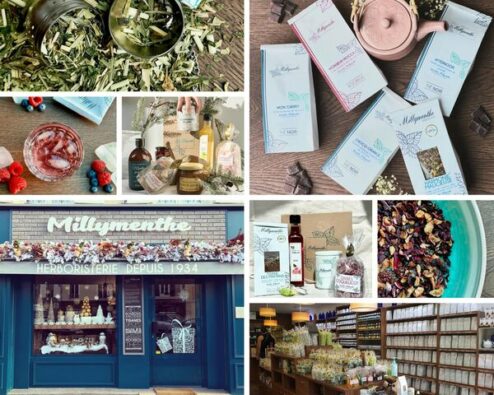 Différentes vues du magasin Milly Menthe