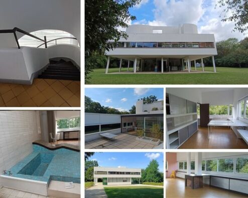 différentes vues de la villa savoye