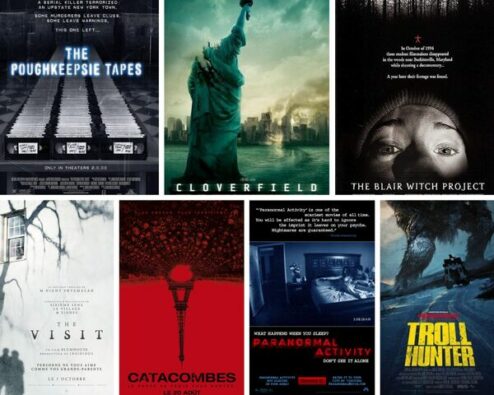différentes affiches de found footage
