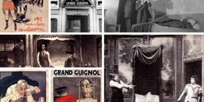 différentes affiches et photos du grand guignol
