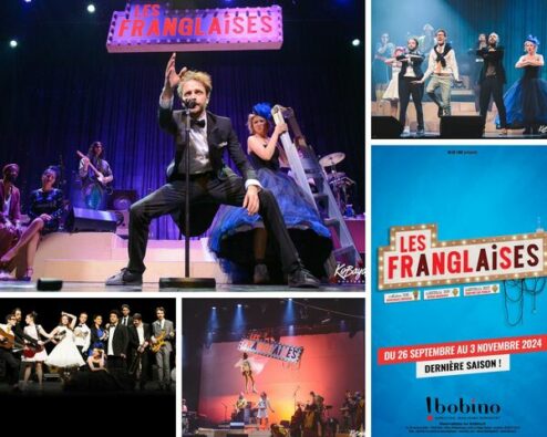 différentes scènes du spectacle les Franglaises