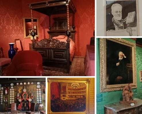 différentes vues de la maison de victor hugo à Paris