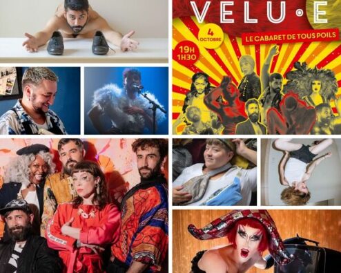 artistes participant au cabaret la velue d'octobre 2024