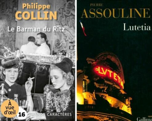 couvertures des roman Le barman du Rotz et Lutetia