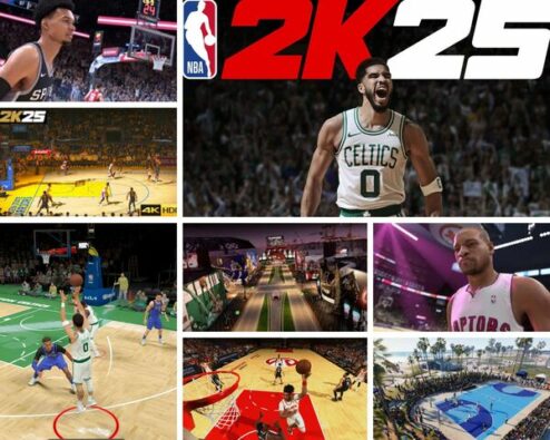 différentes séquences du jeu vidéo NBA 2K25