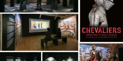 vues de l'exposition Chevalier à Nantes