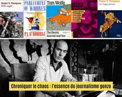 différents livres issus du journalisme gonzo