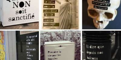 différentes oeuvres de la street artiste Petite Poissone