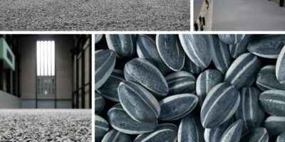 différentes vues de l'oeuvre sunflower seeds de l'artiste ai weiwei