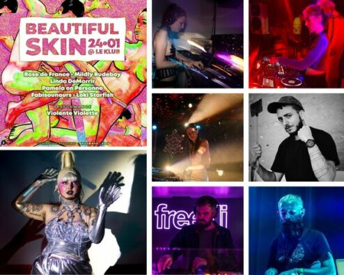 artistes participant à la beautiful skin party de janvier 2025