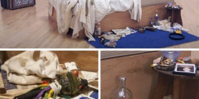 différentes vues de l'installation My bed par tracey emin
