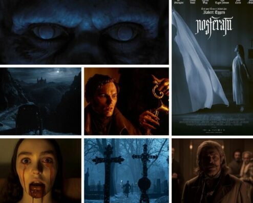 différentes scènes du film Nosferatu 2024