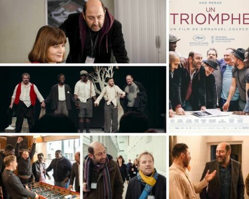 différentes scènes du film Un triomphe