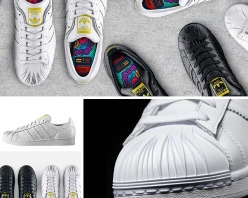 différentes vues de la superstar d'adidas designée par Zaha Hadid