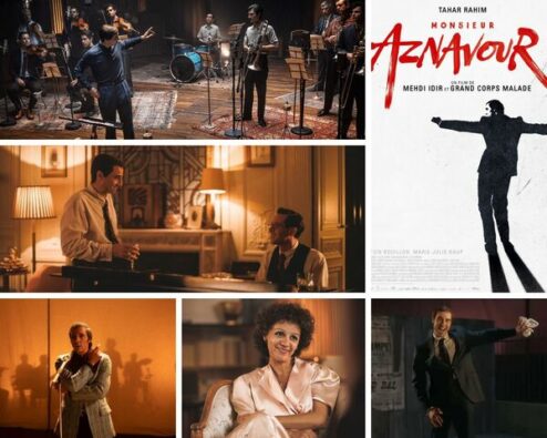 différentes scènes du film Monsieur Aznavour