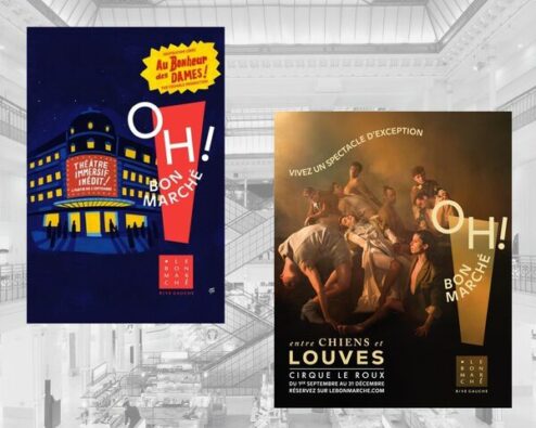 affiches des psectacles proposés par le bon marché