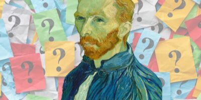 Van Gogh sur un mur de points d'interrogation