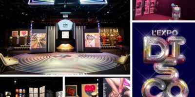 différentes vues de l'exposition "Disco" à la Philharmonie de Paris