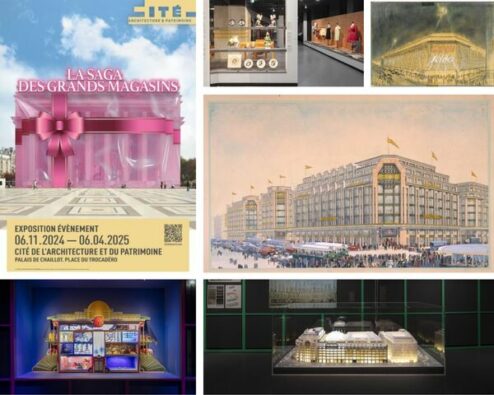 différentes vues de l'expo la saga des grands magasins