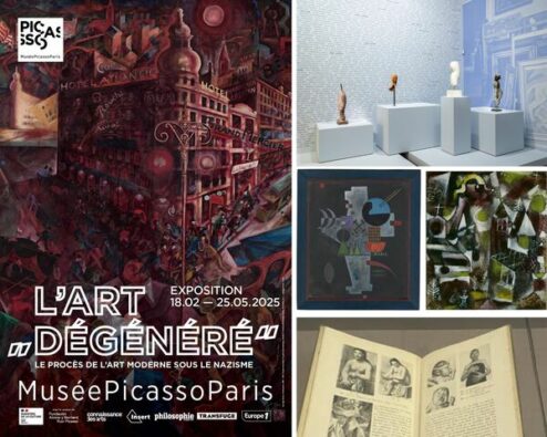 différentes vues de l'exposition sur l'art dégénéré au musée Picasso - Paris