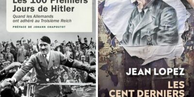 couvertures des livres les 100 premiers jours d'Hitler et les 100 derniers jours d'Hitler