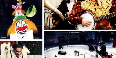 différentes scènes du film Les clowns de Fellini