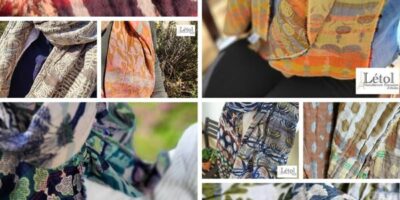 différents modèles d'écharpes de la marque Létol