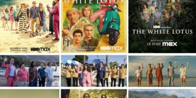 différentes scènes extraites des trois saisons de la série The White Lotus