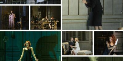 différentes scènes de l'opéra Médée mis en scène par David McVicar