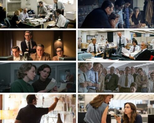 différentes scènes de press movies