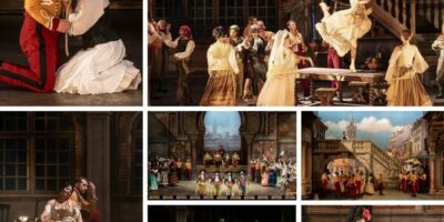différentes scènes de l'opéra Carmen à Rouen