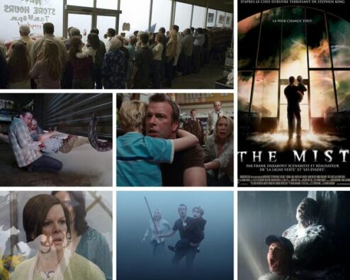 différentes scènes du film The Mist 2007